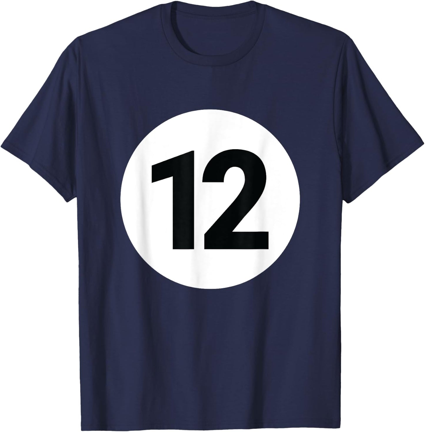 8 Pool Ball 12 Billiards Costume Halloween Group Matching T-Shirt - T-Shirt | Navy