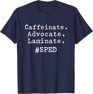 SPED Special Ed Teacher Gift Para Aide Assistant Women T-Shirt - T-Shirt | Navy