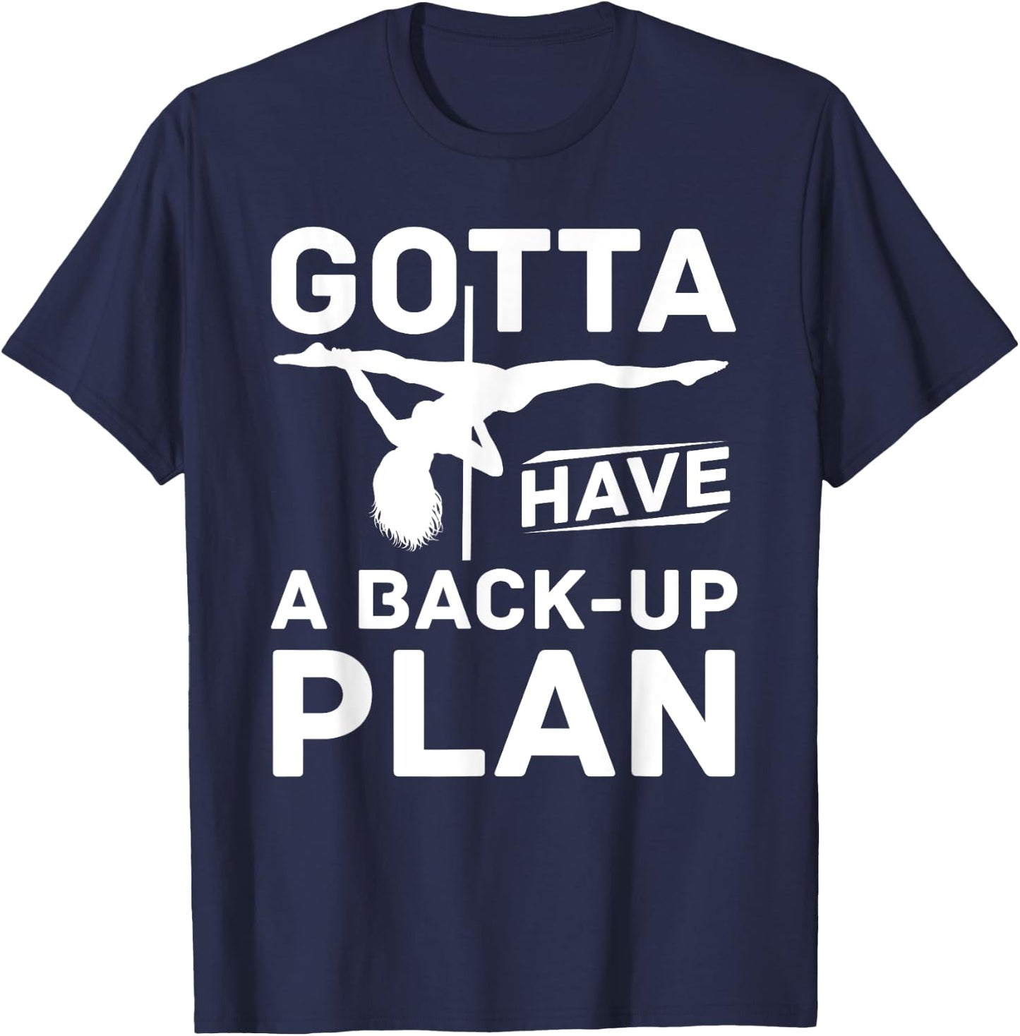 Pole Dancing Gifts & Accessories - Women's Black Modern Fun Pole Dance T-Shirt - T-Shirt | Navy