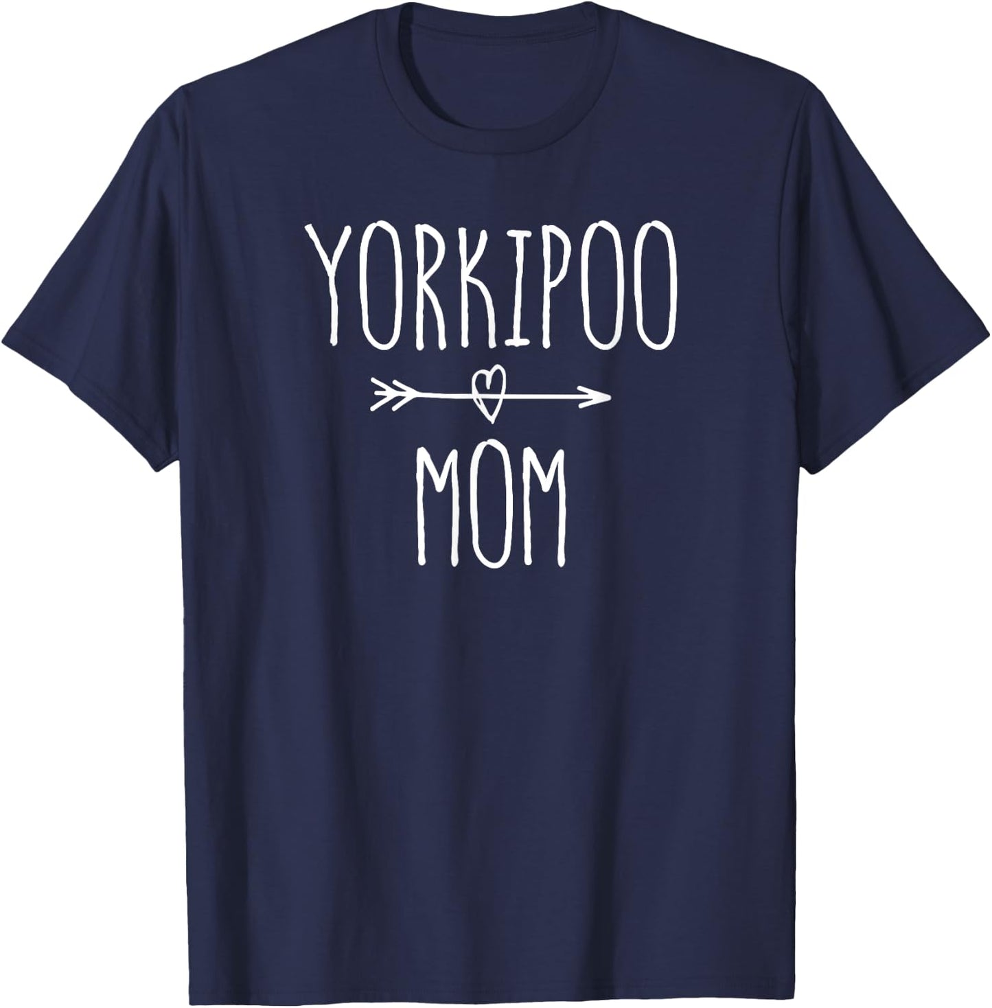 Yorkipoo Mom Yorkie Poodle Mom Gift T-Shirt - T-Shirt | Navy