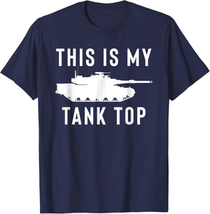 M1 Abrams Tank Funny Sarcastic Military Pun Gift T-Shirt - T-Shirt | Navy