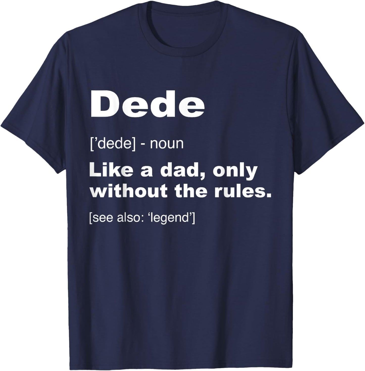 Definition Of Dede Funny Turkish Grandpa Shirts T-Shirt - T-Shirt | Navy