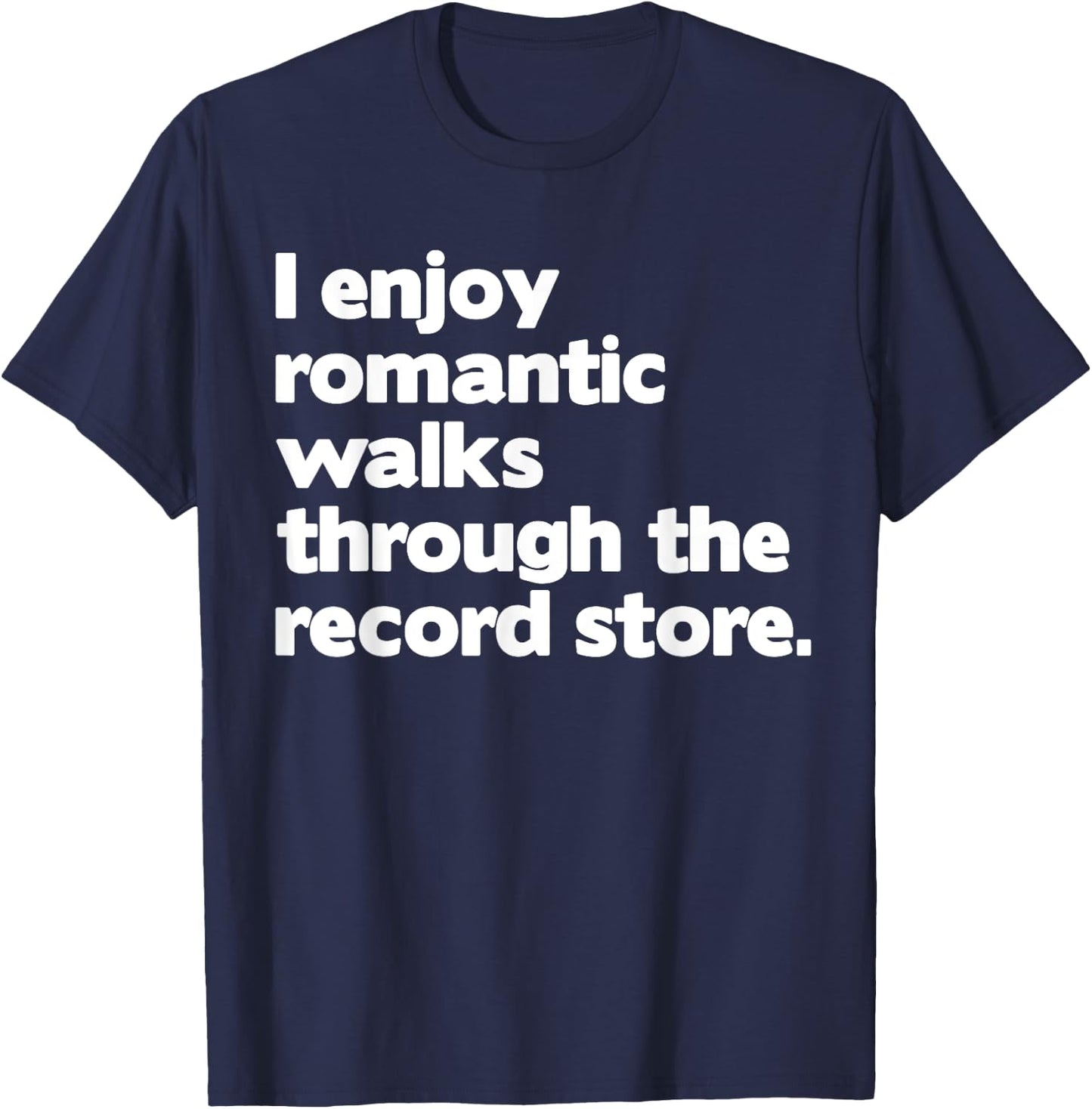 Funny Vinyl Lover Design Women Record Store Lovers T-Shirt - T-Shirt | Navy