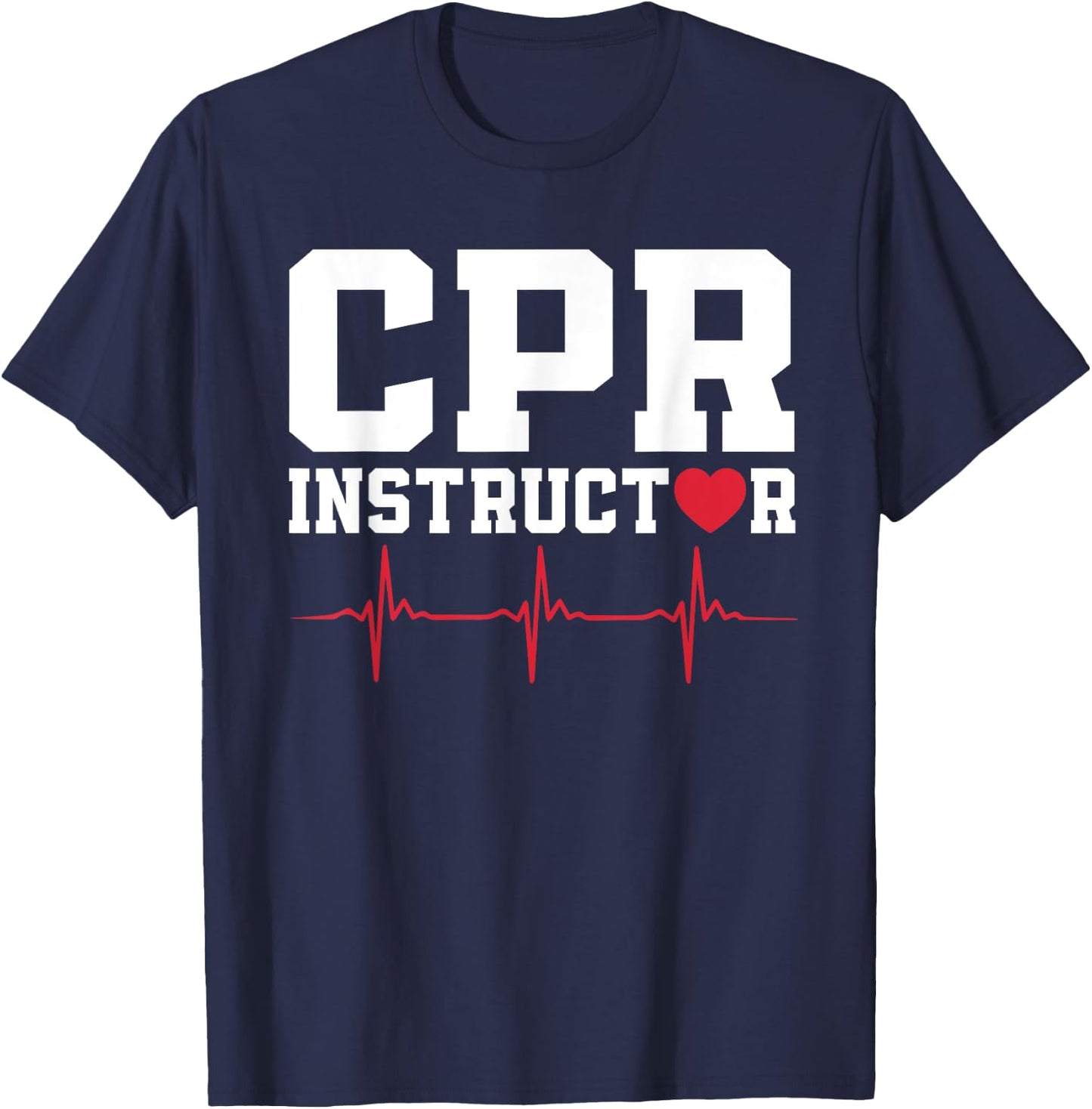 CPR Instructor Outfit AED First Aid Training T-Shirt - T-Shirt | Navy