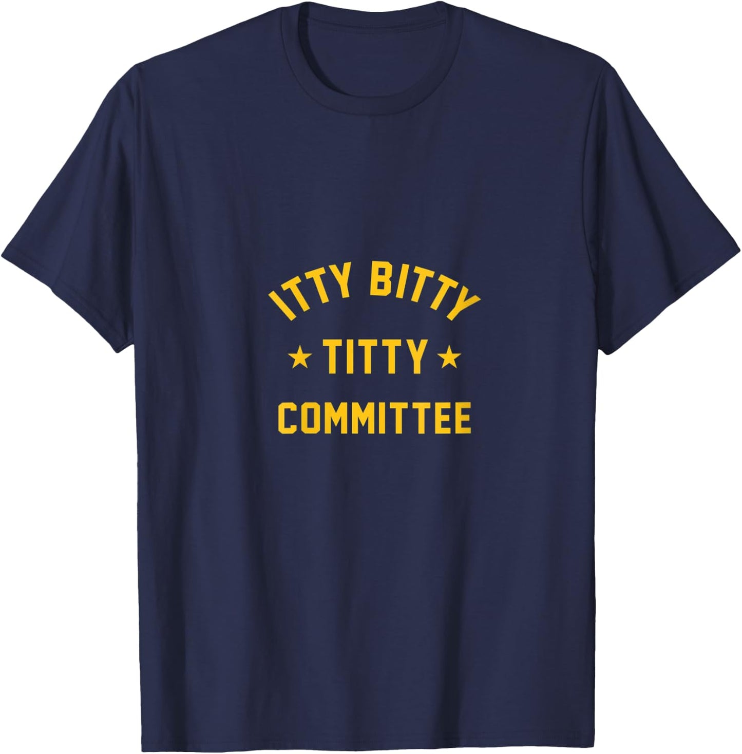 ITTY BITTY TITTY COMMITTEE V-Neck T-Shirt - T-Shirt | Navy