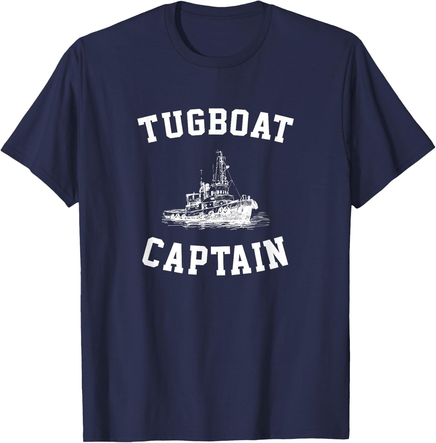 Tugboat Captain, Boating Tugboat T-Shirt - T-Shirt | Navy