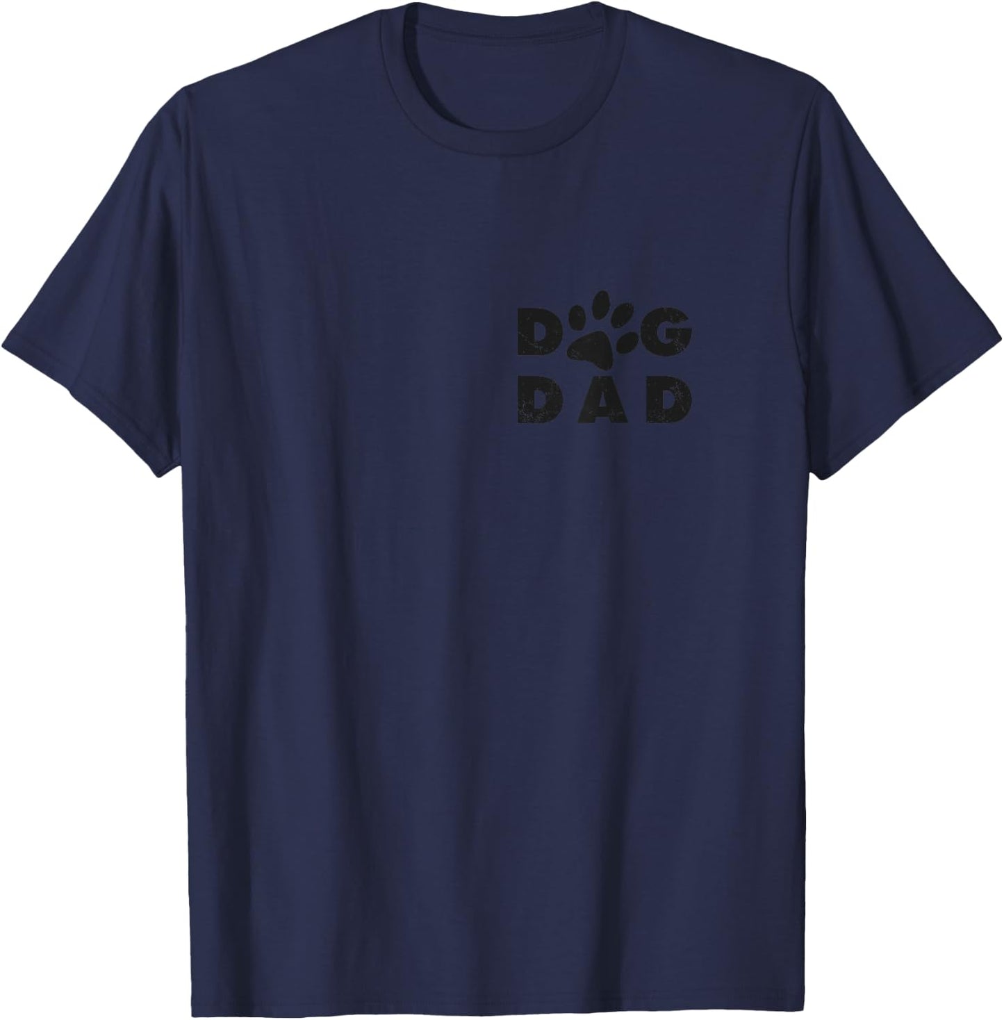Dog Dad classic design paw gift Men Women T-Shirt - T-Shirt | Navy