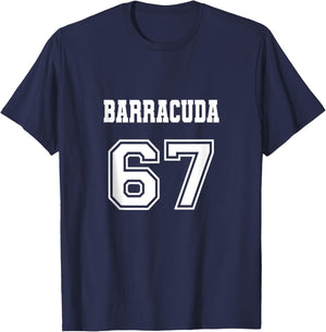 Jersey Style Barracuda 67 1967 Old School Muscle Car Fishing T-Shirt - T-Shirt | Navy