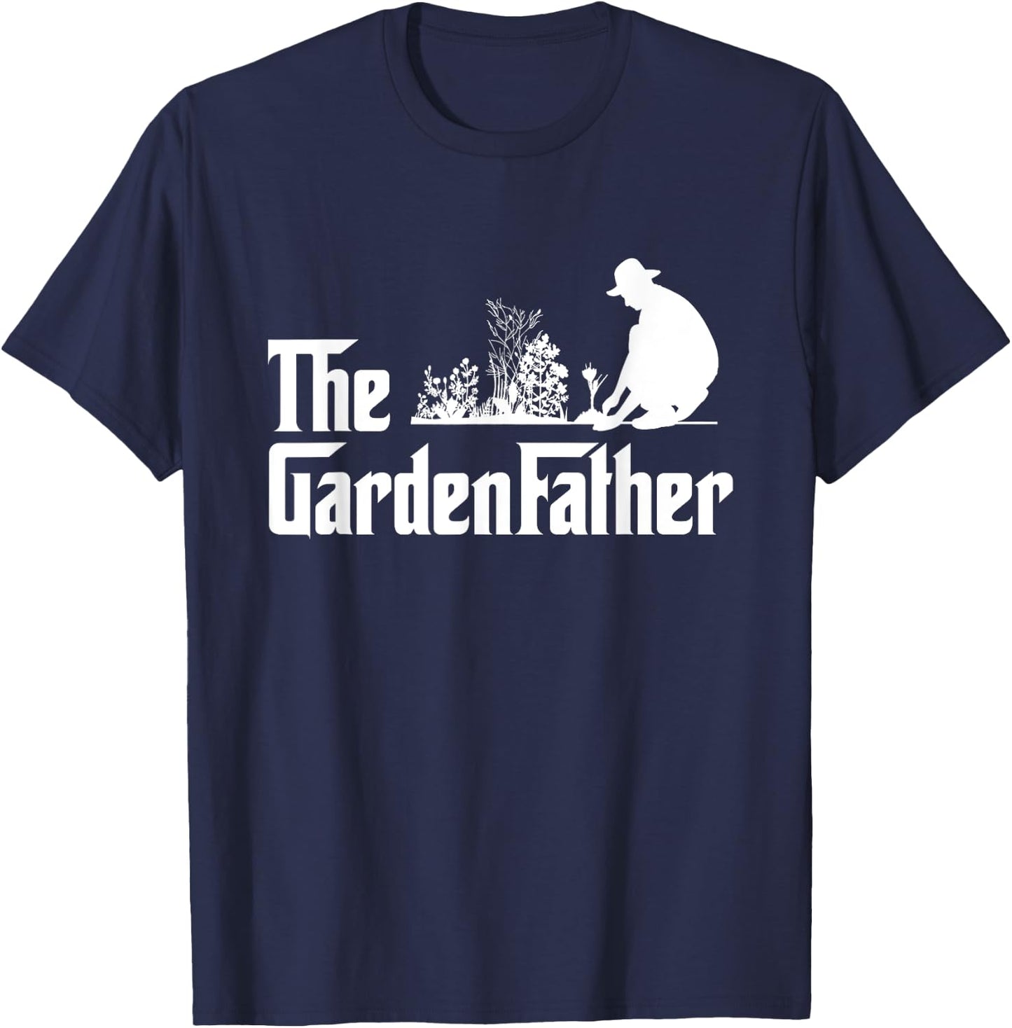 Vintage The Gardenfather Best Gardening Father Gifts Men T-Shirt - T-Shirt | Navy