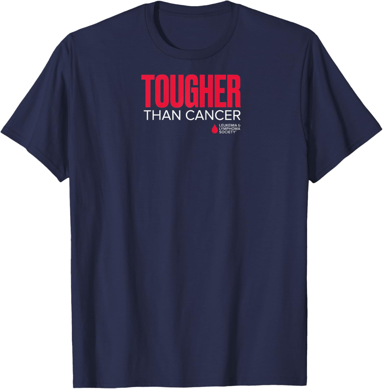LLS - Tougher Than Cancer Raglan Baseball T-Shirt - T-Shirt | Navy