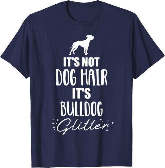 It's not dog hair, it's American Bulldog Women Girls Kids T-Shirt - T-Shirt | Navy