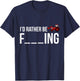 Funny I'd Rather Be Farming Apparel Graphic Farmer Gifts T-Shirt - T-Shirt | Navy