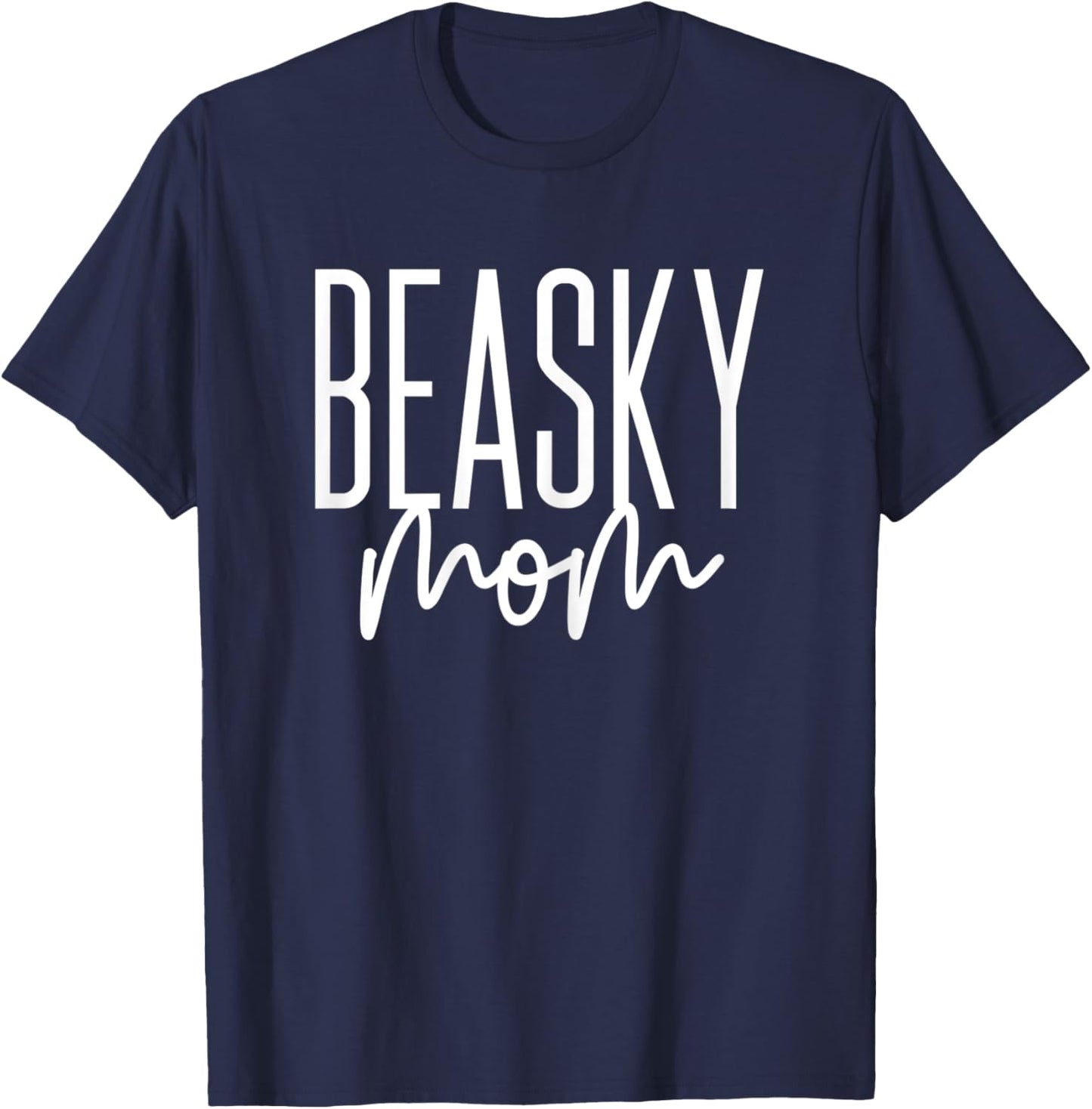Beasky Beagle Husky Mix Dog Beasky Mom T-Shirt - T-Shirt | Navy