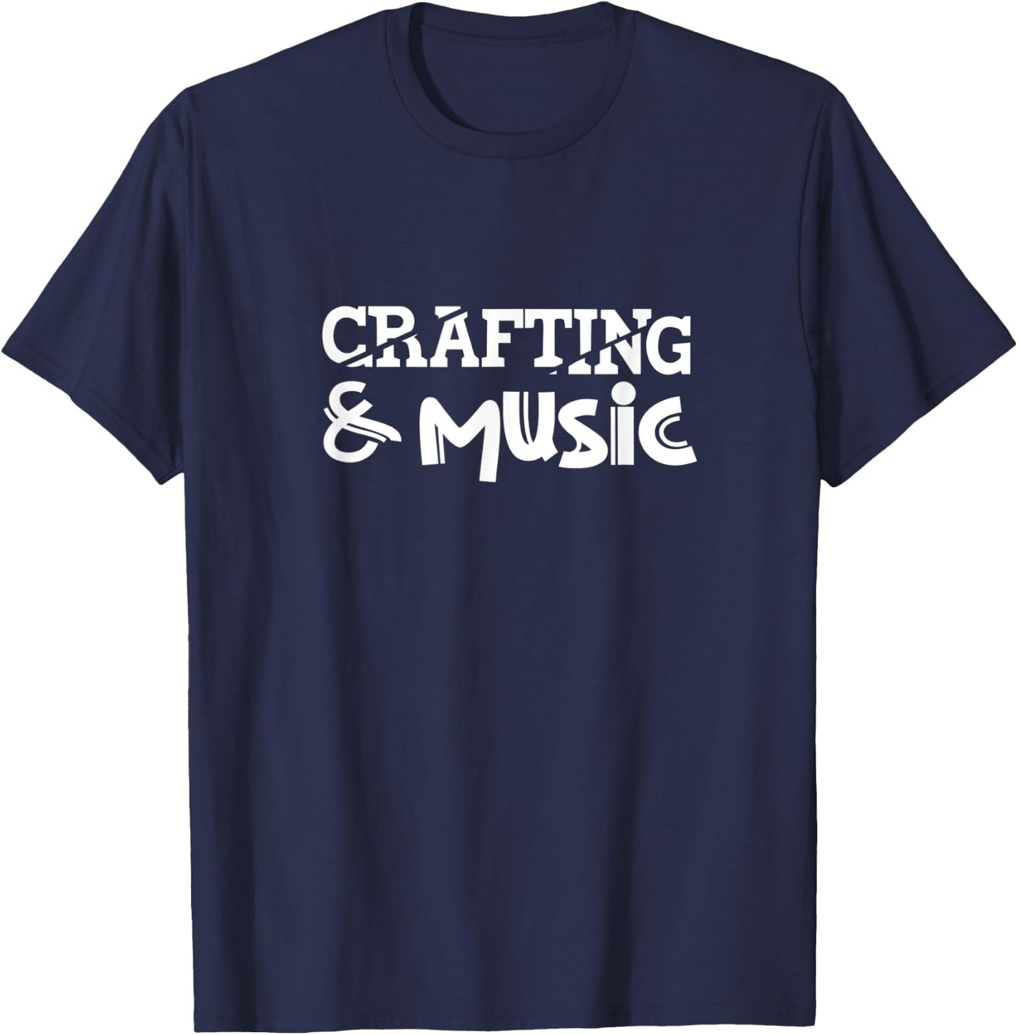 Crafting and Music Hobby Designer Scrapbooking Squad T-Shirt - T-Shirt | Navy