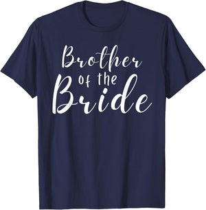 Brother of the Bride wedding bachelorette party men T-Shirt - T-Shirt | Navy