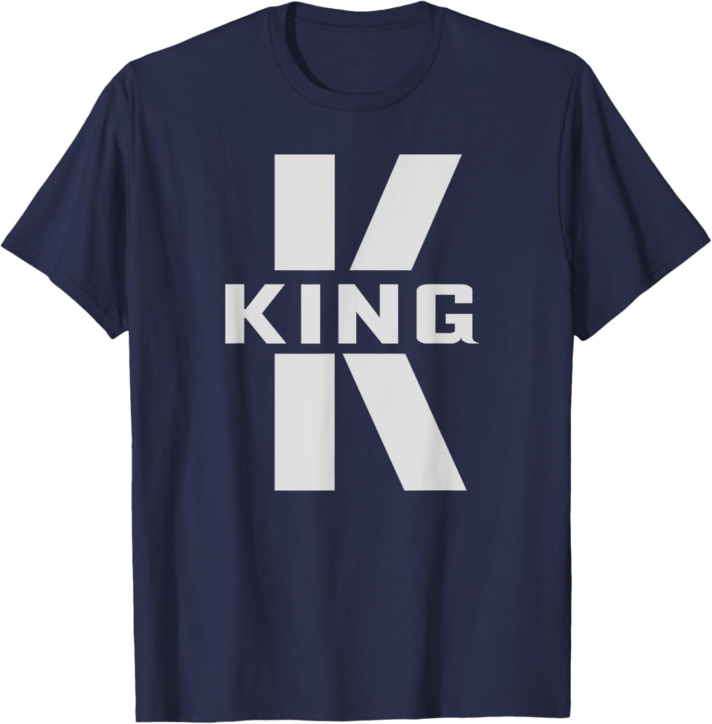 King Costume Letter K Matching Couples Gifts Q for Queen T-Shirt - T-Shirt | Navy