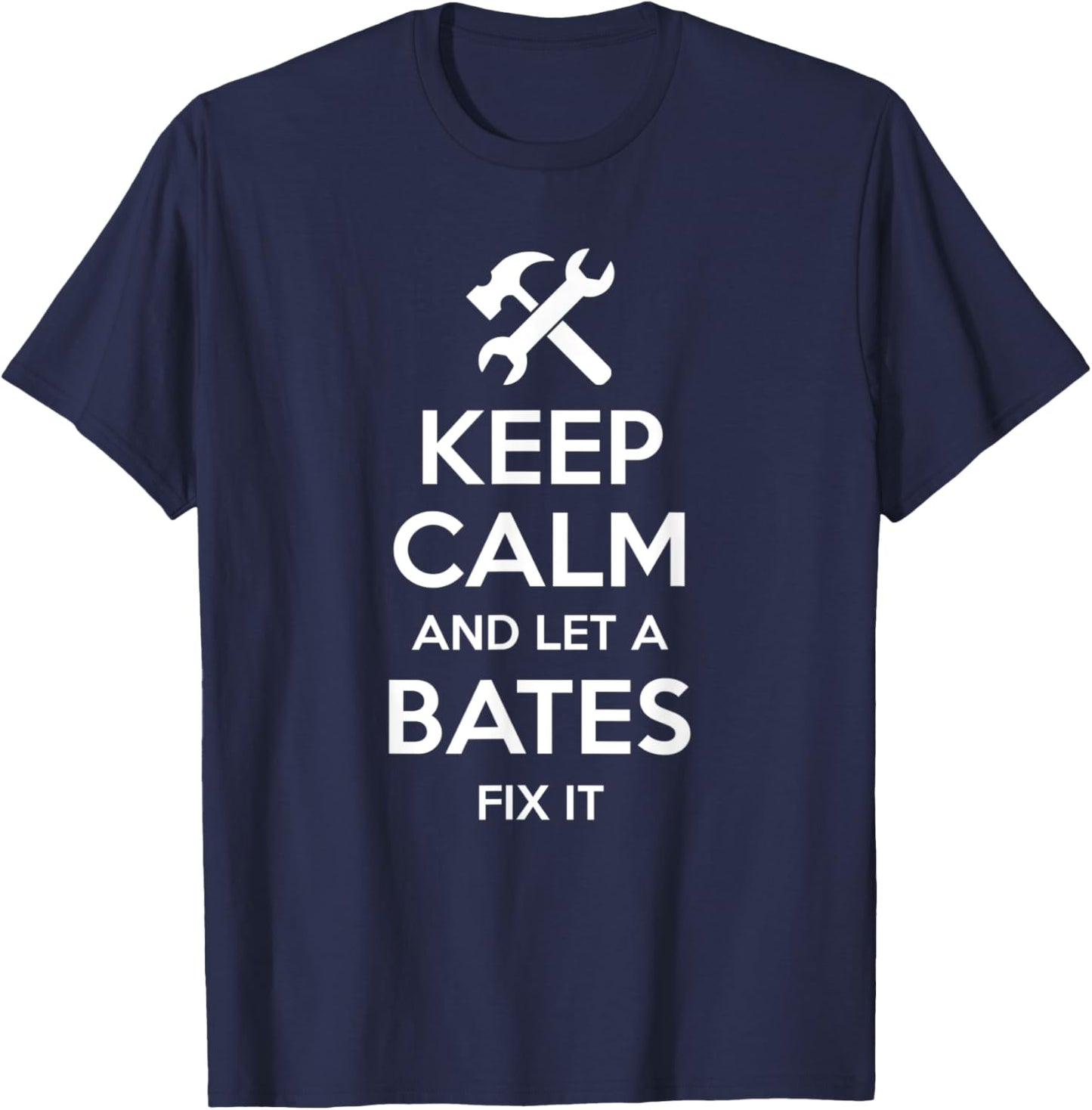 BATES Funny Surname Birthday Family Tree Reunion Gift T-Shirt - T-Shirt | Navy