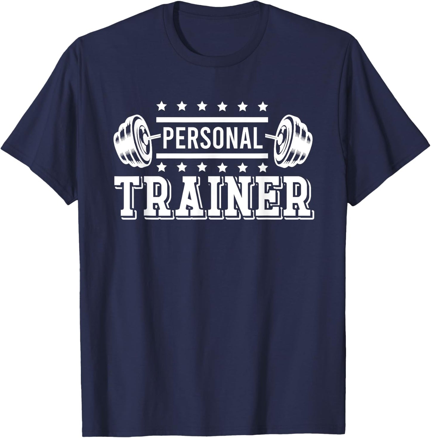 Personal Trainer Bodybuilding Fitness Instructor Workout Gym T-Shirt - T-Shirt | Navy