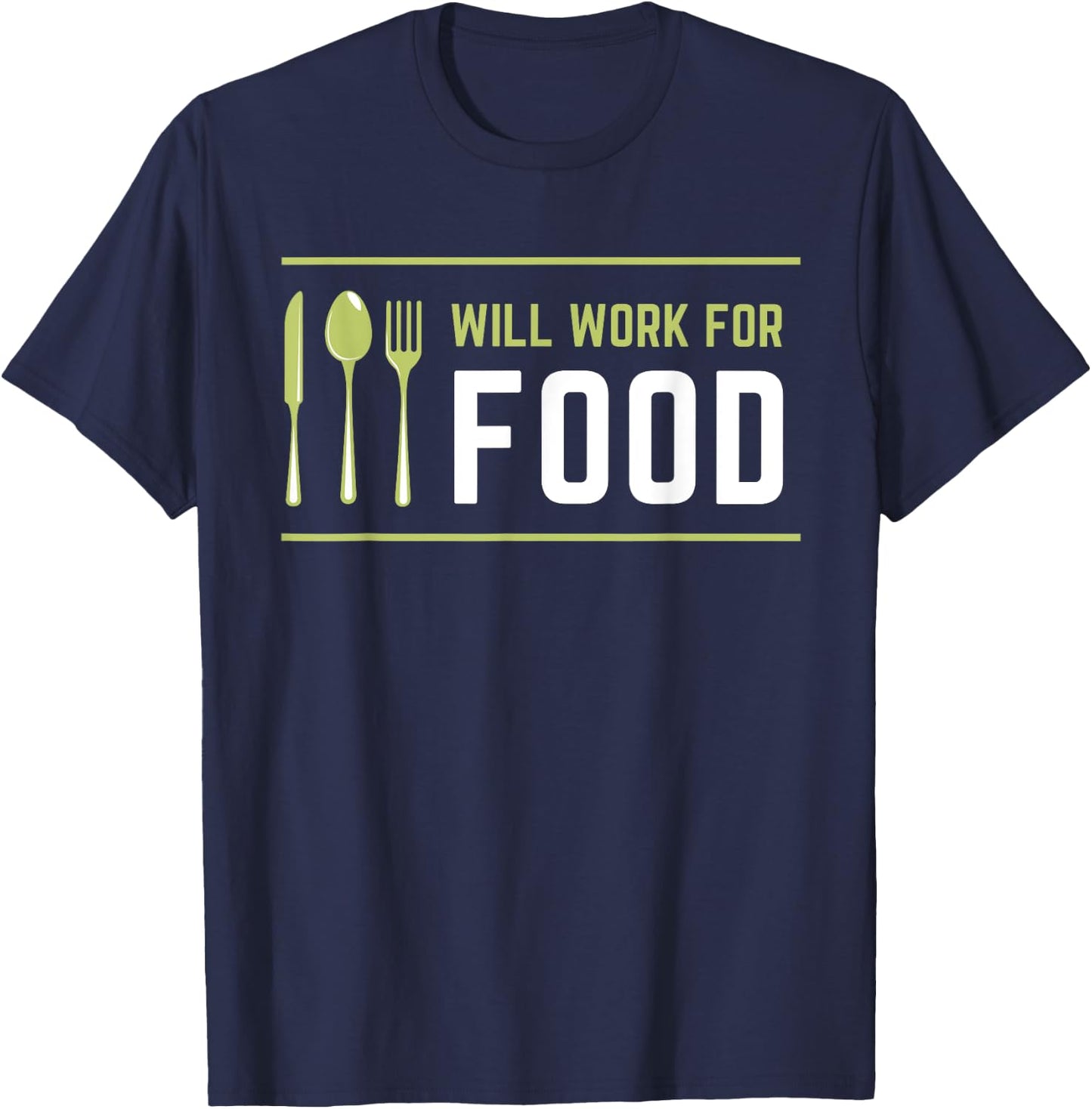 Funny Foodie Dad Gift Friend Foodie Gift Men Women T-Shirt - T-Shirt | Navy