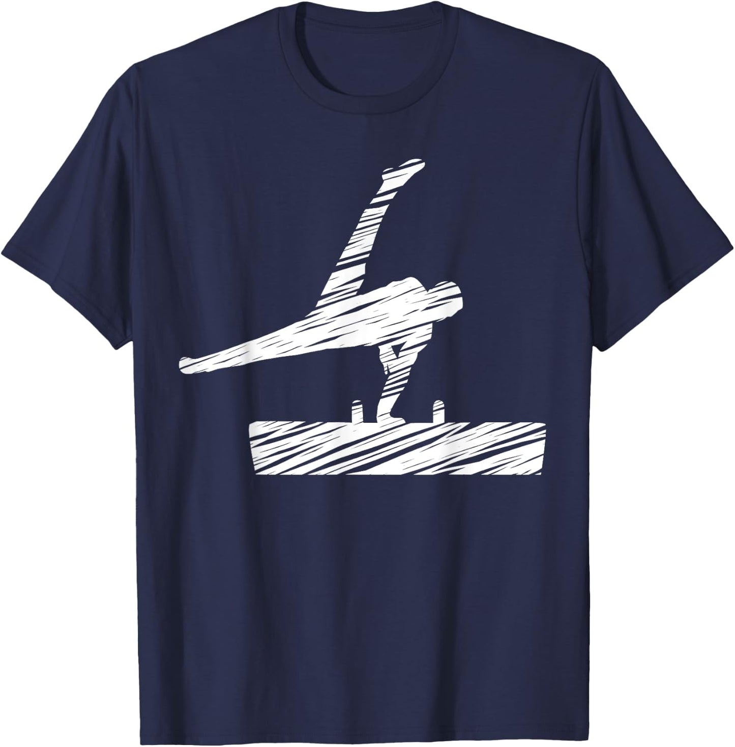 Motif gymnastics gymnast gymnastics fan vintage T-Shirt - T-Shirt | Navy