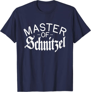 Master of Schnitzel Funny German Schnitzel T-Shirt - T-Shirt | Navy