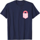 Pocket Donut - Funny Pocket Size Doughnut Donut Lover T-Shirt - T-Shirt | Navy