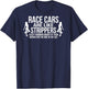 Funny Race Cars Like Strippers Racing Team Builder Shirt T-Shirt - T-Shirt | Navy