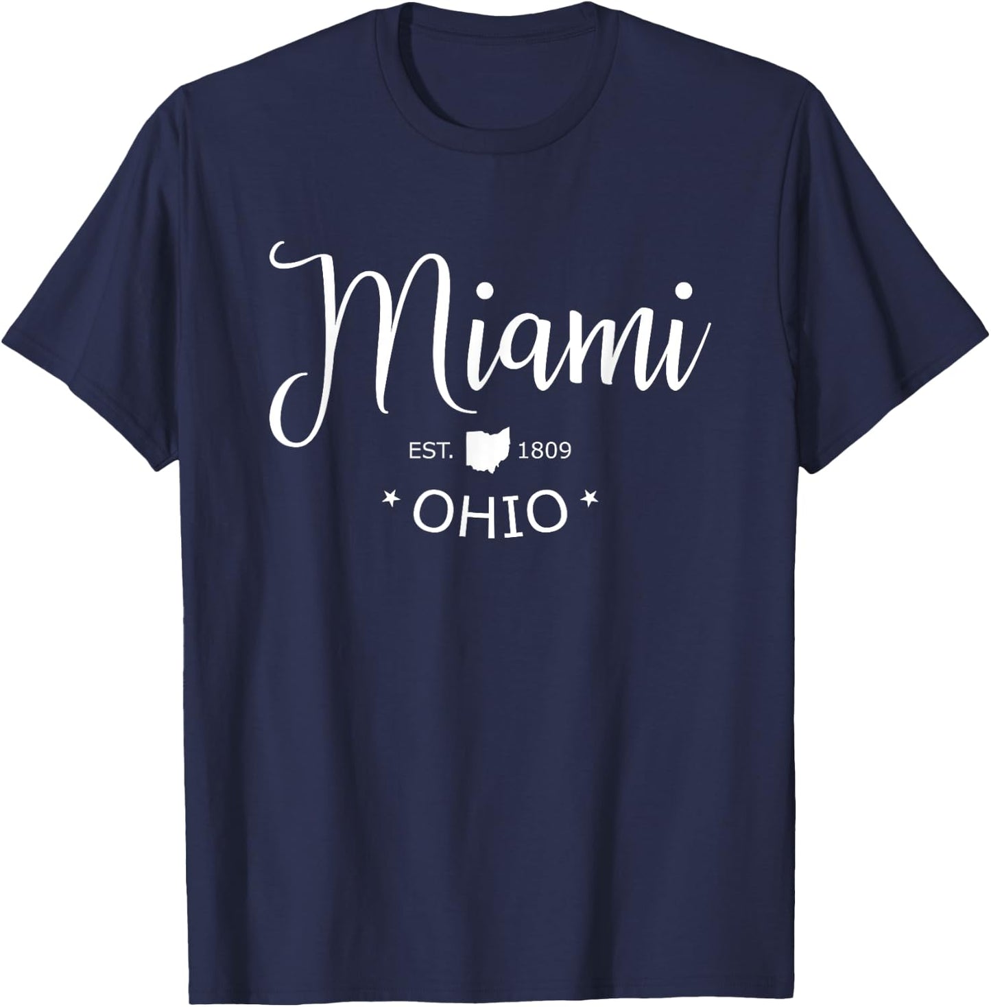 Miami Ohio Shirt Sports Classic Design Souvenir Gift T-Shirt - T-Shirt | Navy