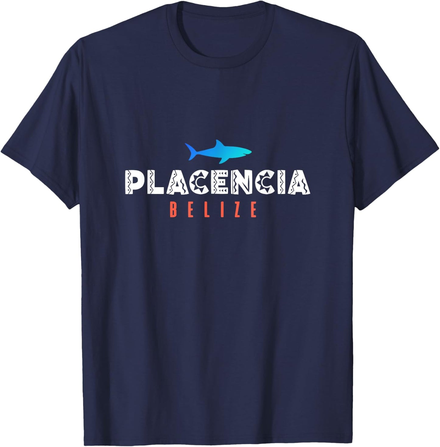 Placencia Belize Shark Scuba Diving Gift T-Shirt - T-Shirt | Navy