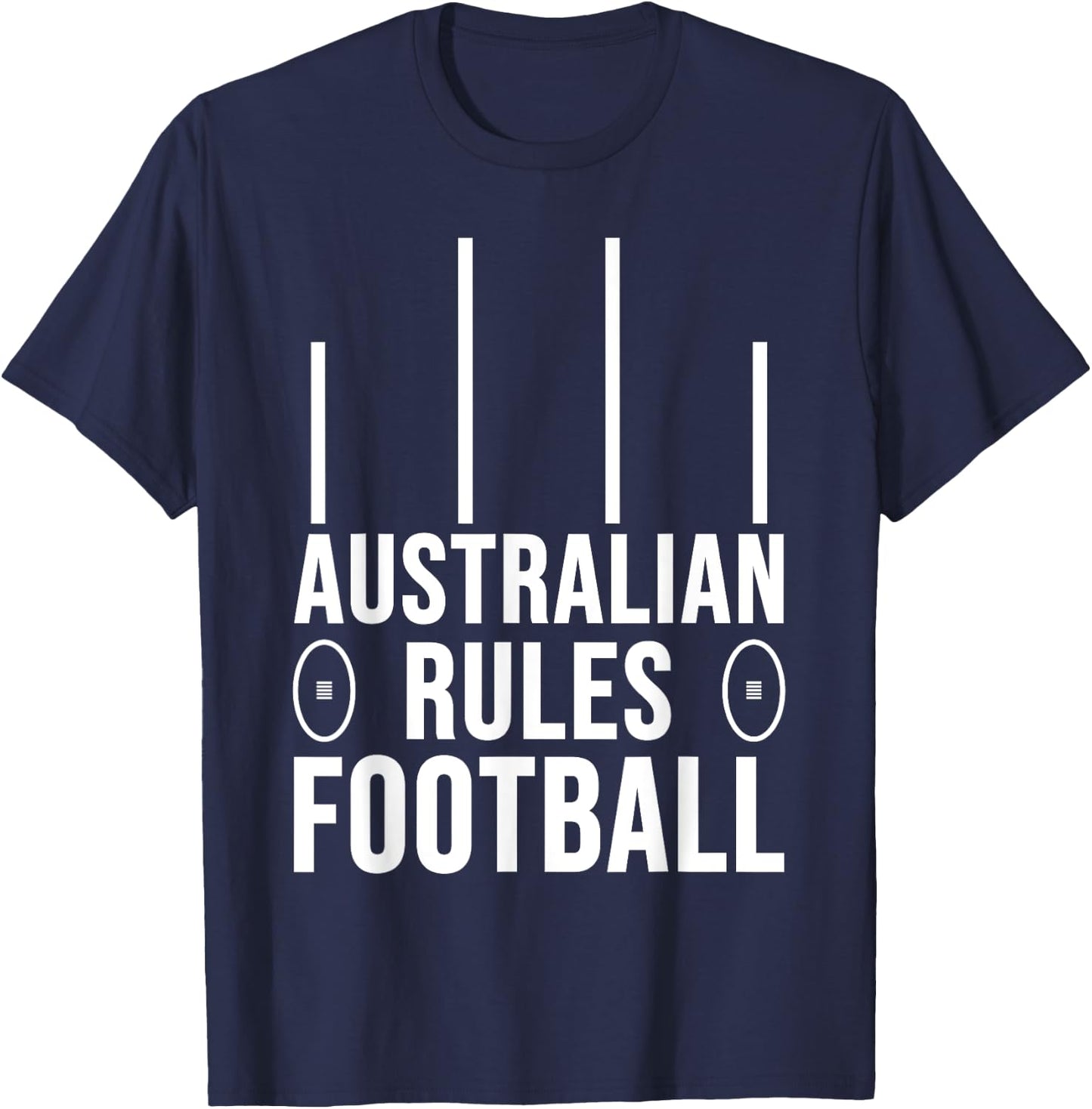 Great Aussie Sport Gift - Australian Rules Football Lovers T-Shirt - T-Shirt | Navy