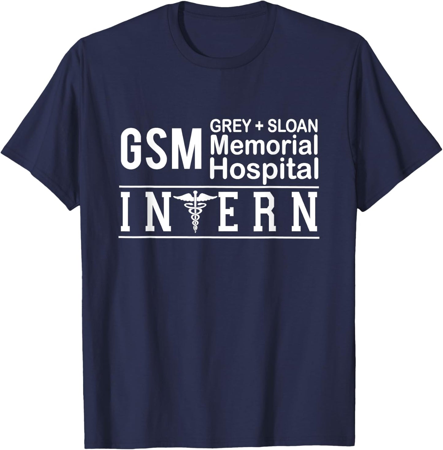 Grey Sloan Memorial Hospital Intern T-Shirt - T-Shirt | Navy