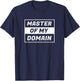 Master of My Domain Vintage Retro Funny TV Line T-Shirt - T-Shirt | Navy