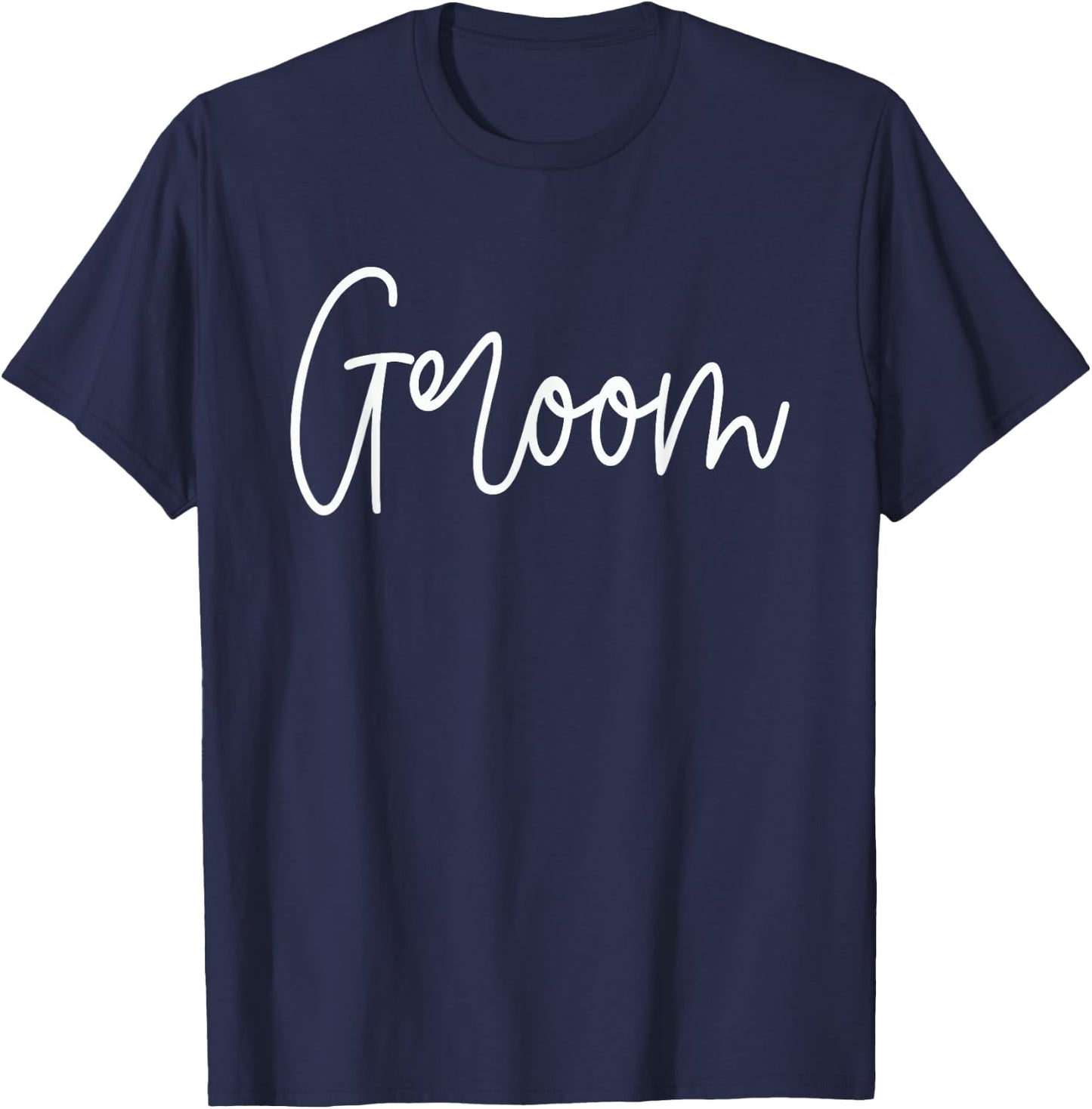 Funny Matching Getting Ready Bride And Groom Wedding Groom T-Shirt - T-Shirt | Navy