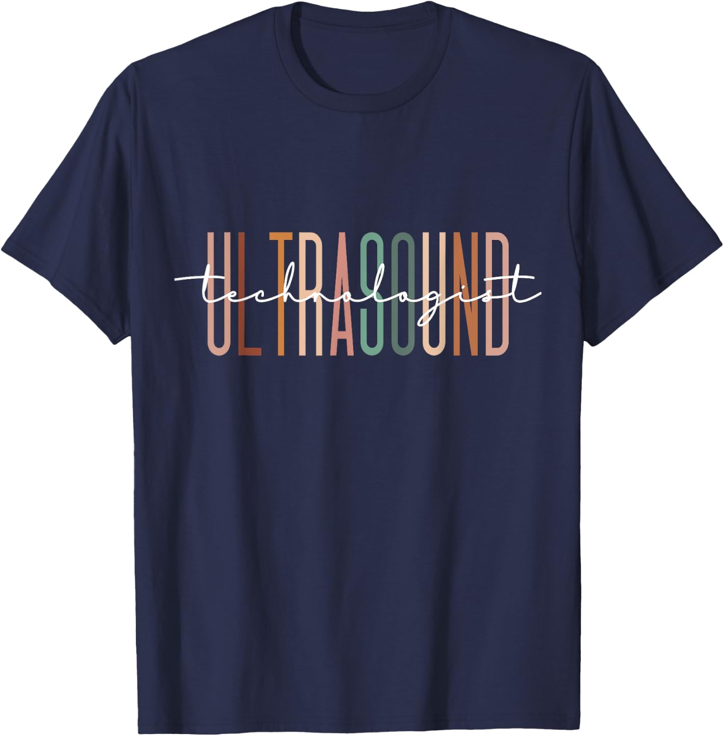 Ultrasound Technologist Sonography Ultrasound Tech T-Shirt - T-Shirt | Navy