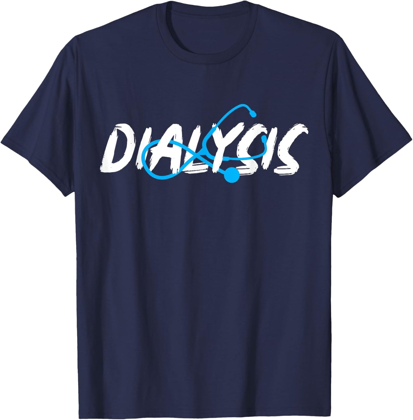 Dialysis Nephrology Technician Nurse Gifts Women's Black Modern T-Shirt - T-Shirt | Navy
