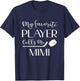 Hockey My Favorite Player Calls Me Mimi Grandma T-Shirt - T-Shirt | Navy