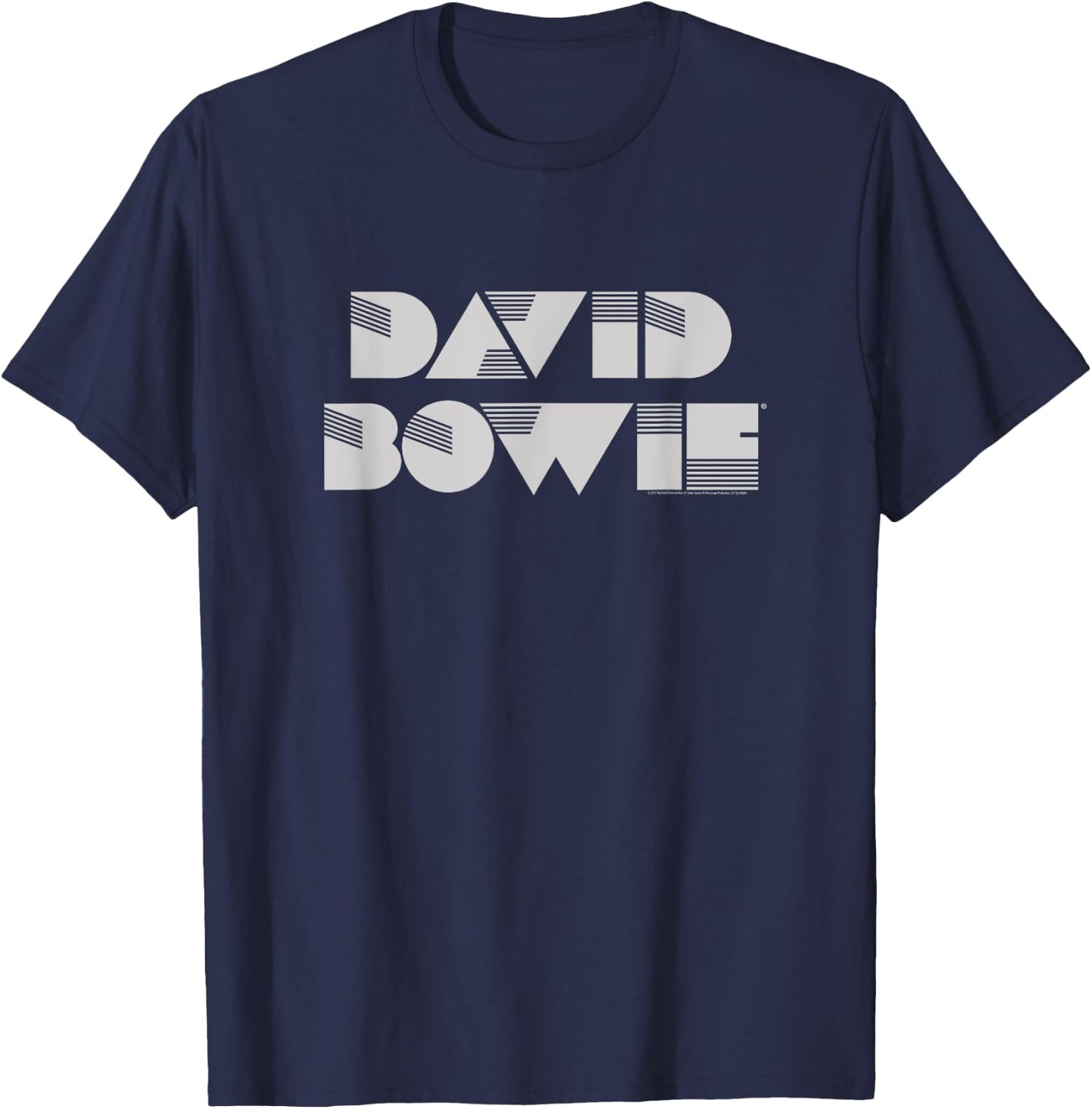 David Bowie - Geometric Logo T-Shirt - T-Shirt | Navy