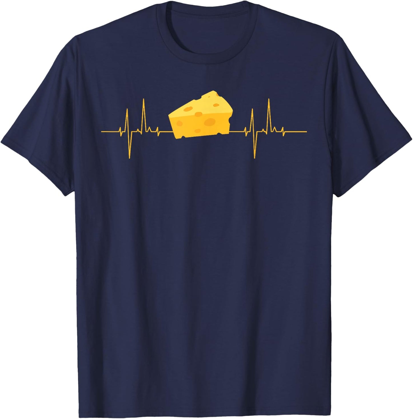 Funny Cheese Art Women Kids Cheese Dairy Lovers T-Shirt - T-Shirt | Navy