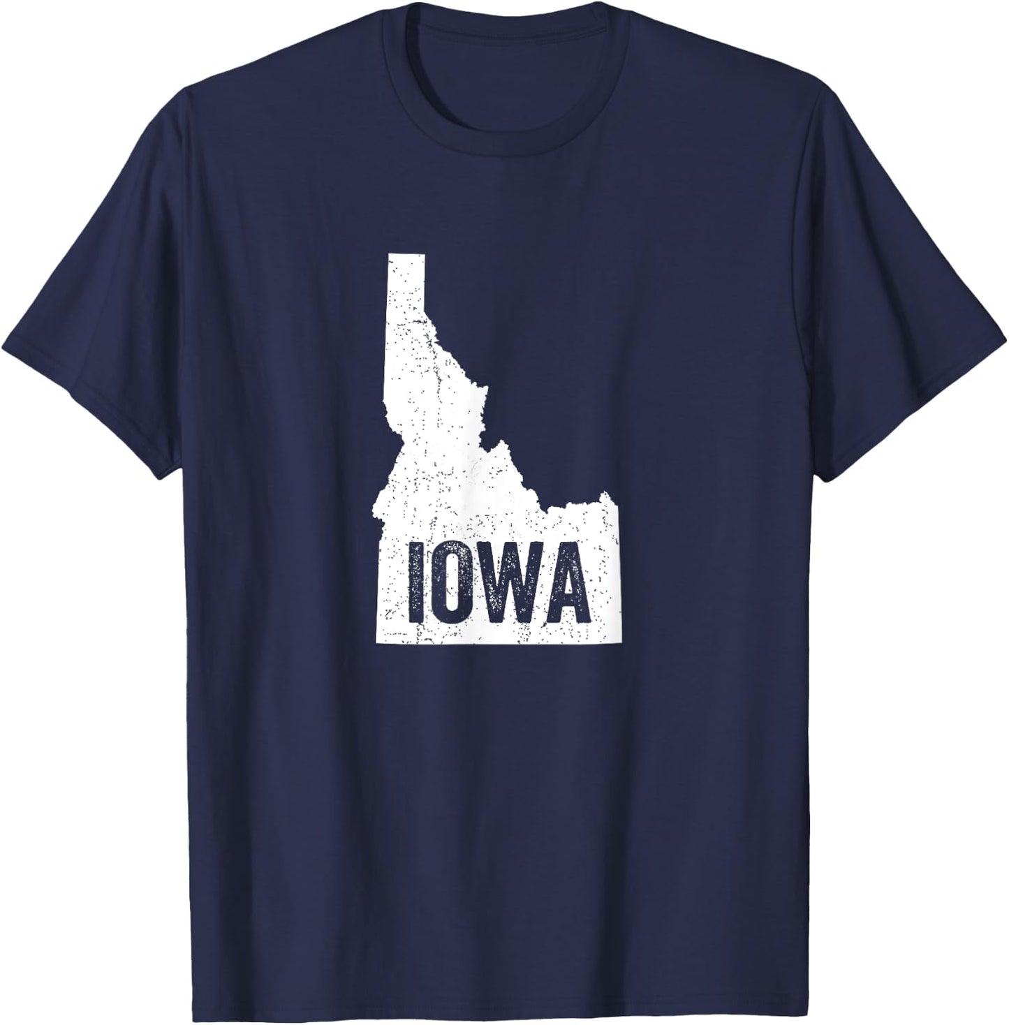 Idaho Iowa Funny Geography Mix up T-Shirt - T-Shirt | Navy
