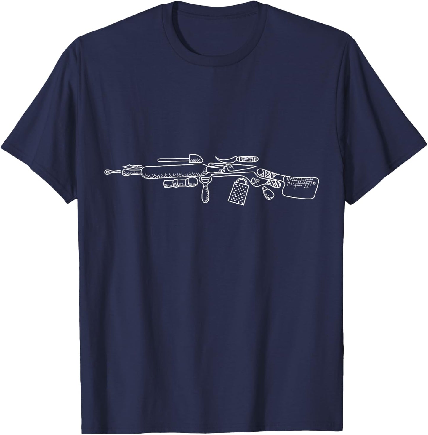 Cook Chef Funny Cooking Lover T-Shirt - T-Shirt | Navy