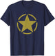 World War Two WW2 Allied Star in Circle T-Shirt - T-Shirt | Navy