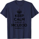 MCLEOD Funny Surname Family Tree Birthday Reunion Gift T-Shirt - T-Shirt | Navy