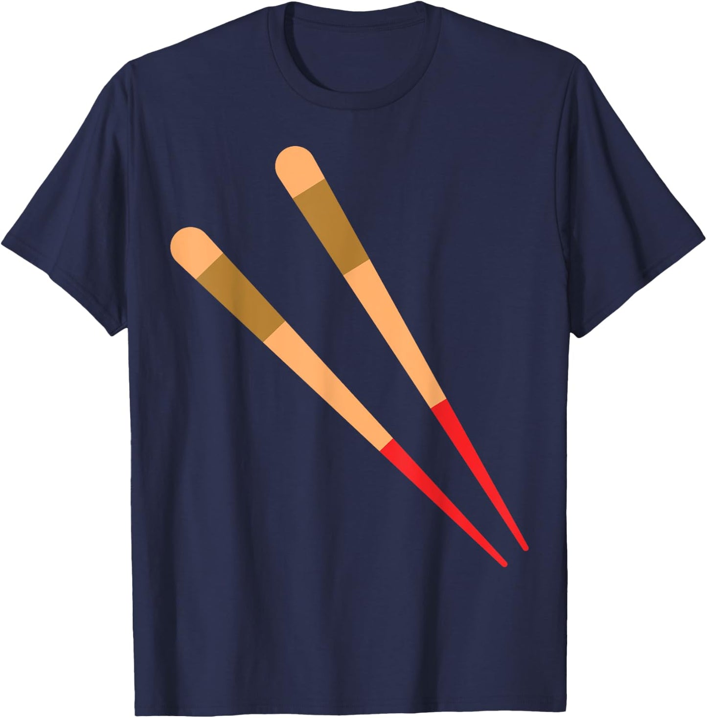 Chopstick Easy Sushi and Chopstick Couple Halloween Costume T-Shirt - T-Shirt | Navy