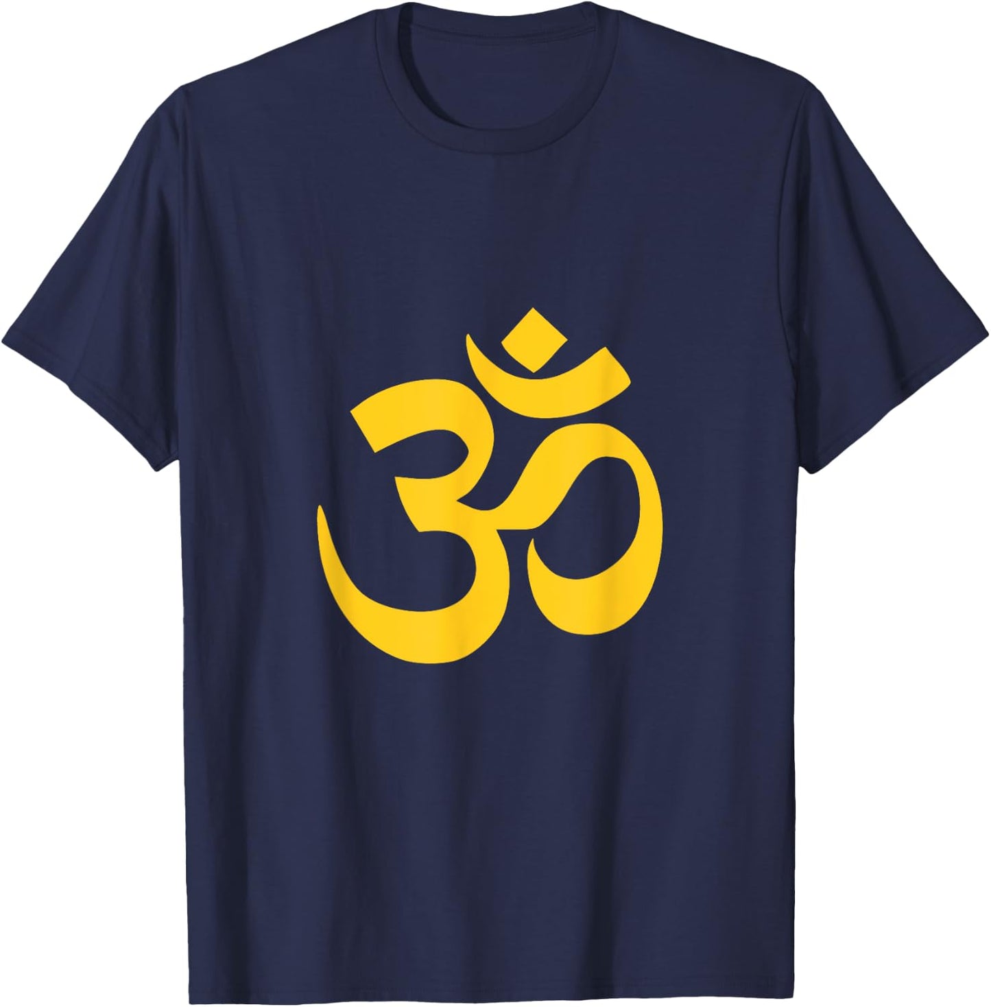 Om Spiritual Ohm Symbol | Yoga Meditation Mind Body Spirit T-Shirt - T-Shirt | Navy