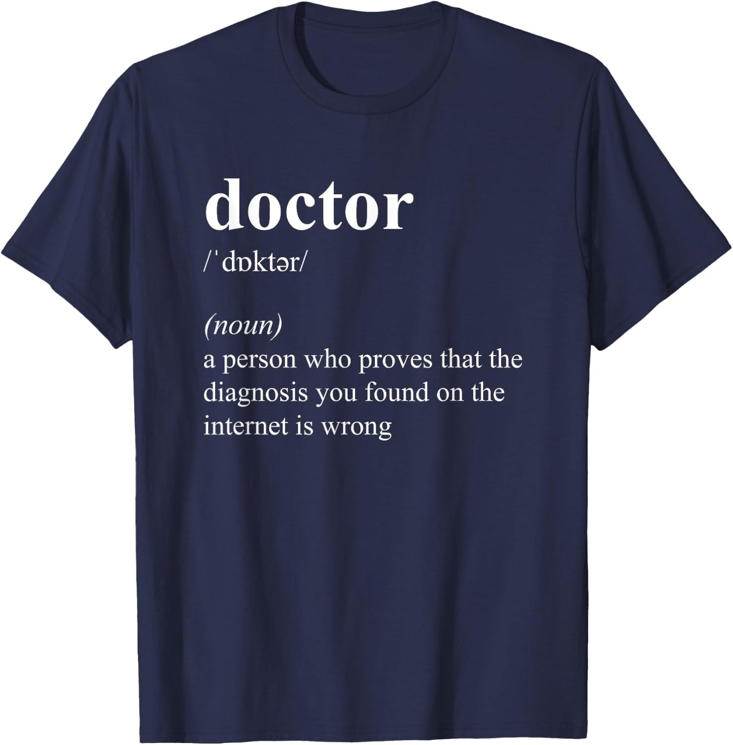 Funny Cool Doctor Definition T-Shirt - T-Shirt | Navy