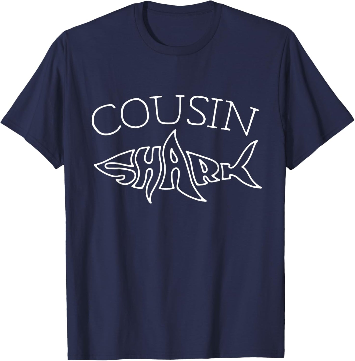 Cousin Birthday Shark Cousins Matching Family Boys Girls T-Shirt - T-Shirt | Navy