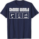 Gun Paper Scissors, Choose Wisely, Funny Gun Owner T-Shirt - T-Shirt | Navy