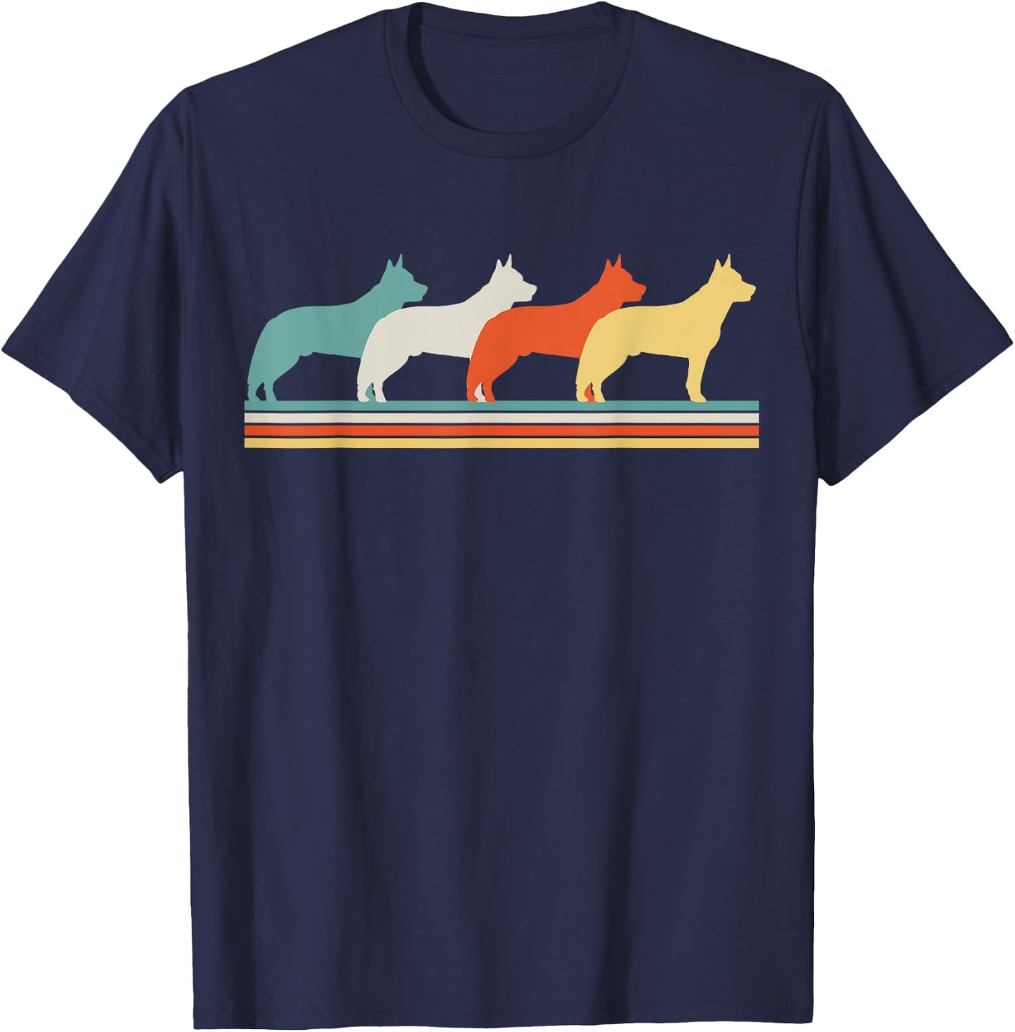 Australian Cattle Dog Women Girls Kids T-Shirt - T-Shirt | Navy