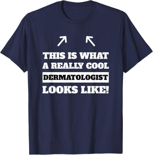 Best Dermatology Gift T-Shirt - T-Shirt | Navy