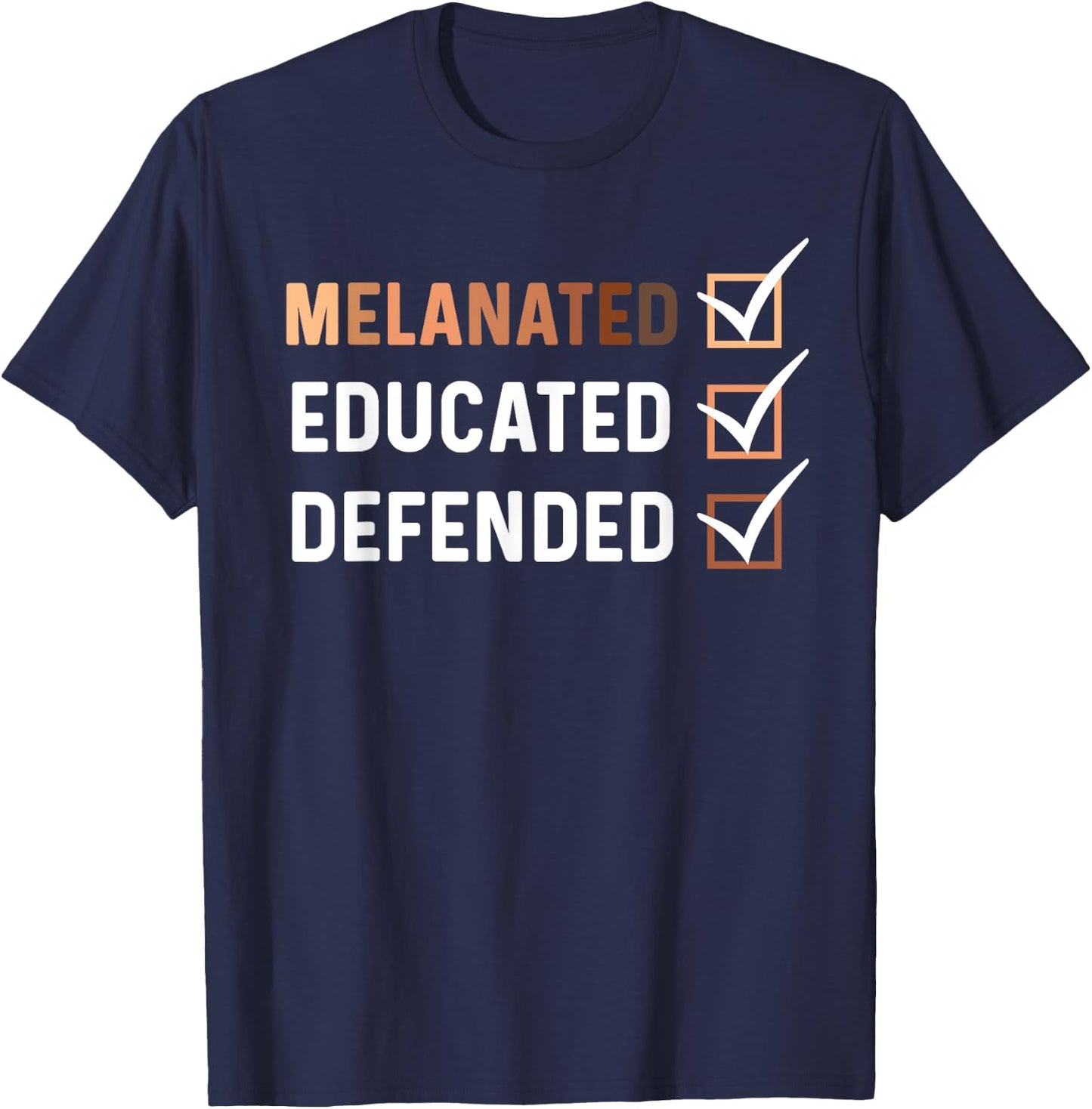 Black PhD Student Thesis Defense Dissertation Melanated PhD T-Shirt - T-Shirt | Navy